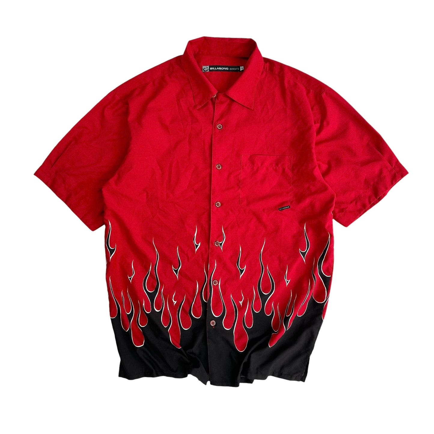 00s Billabong Flame Short Sleeve Shirt