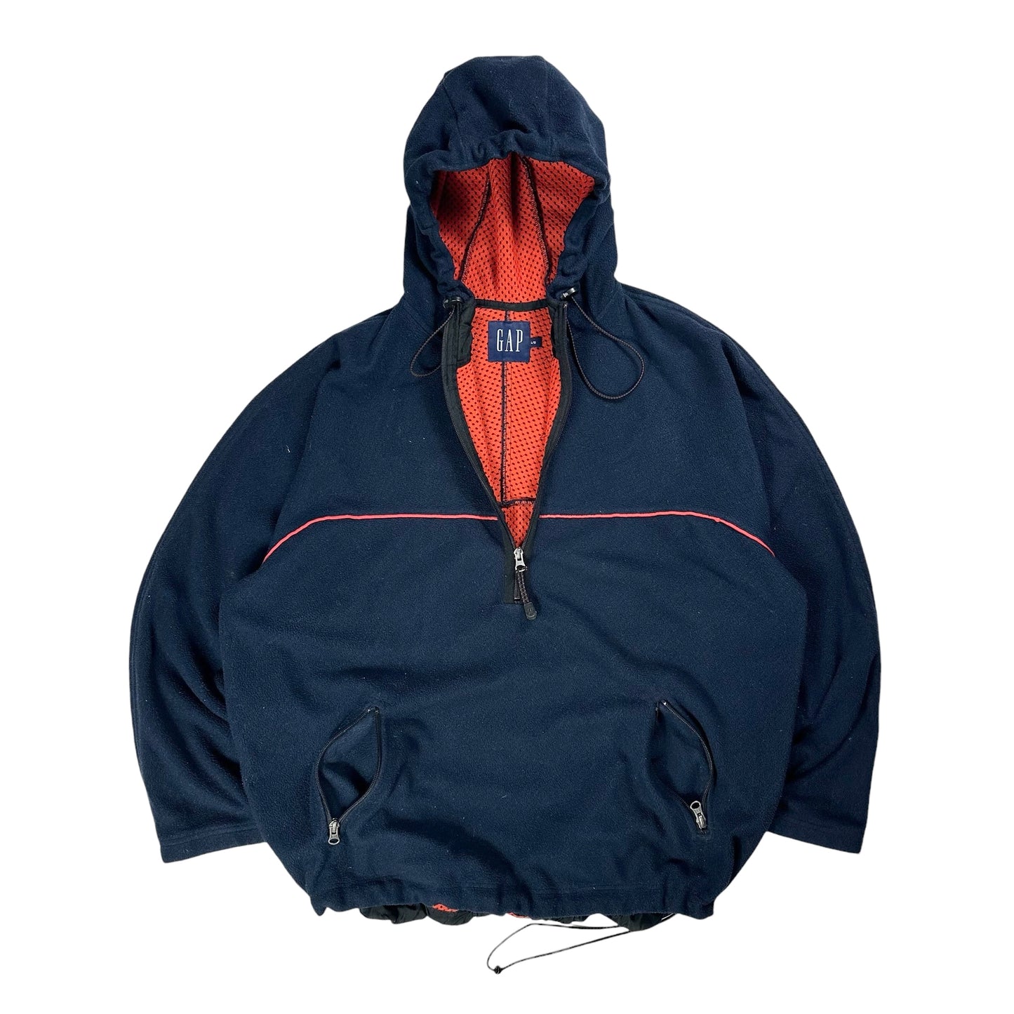 00s GAP Half Zip Fleece Hoodie