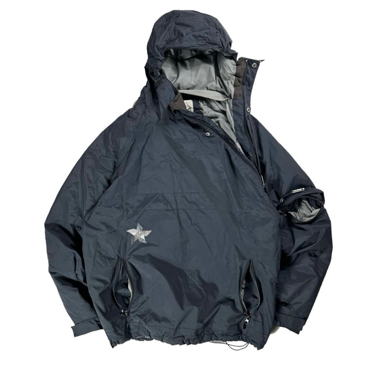 00s Quiksilver Asymmetrical Zip Padded Jacket