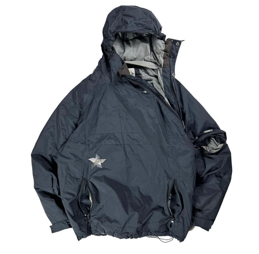 00s Quiksilver Asymmetrical Zip Padded Jacket