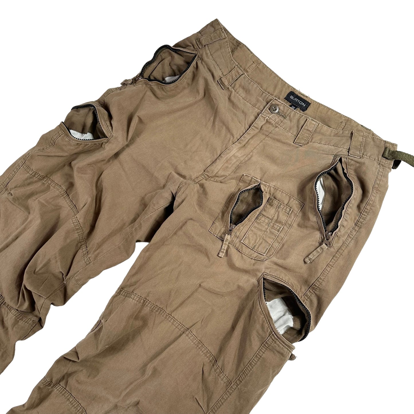 00s Burton Multi pocket cargo trousers