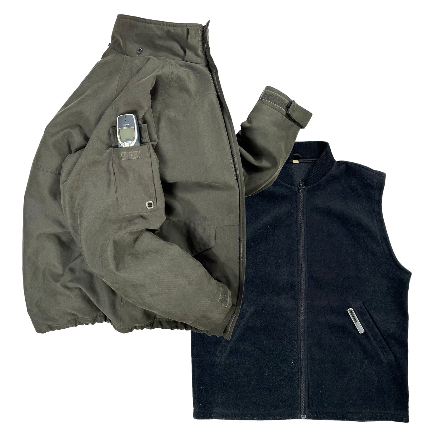 00s Quiksilver 2in1 Jacket and BodyWarmer